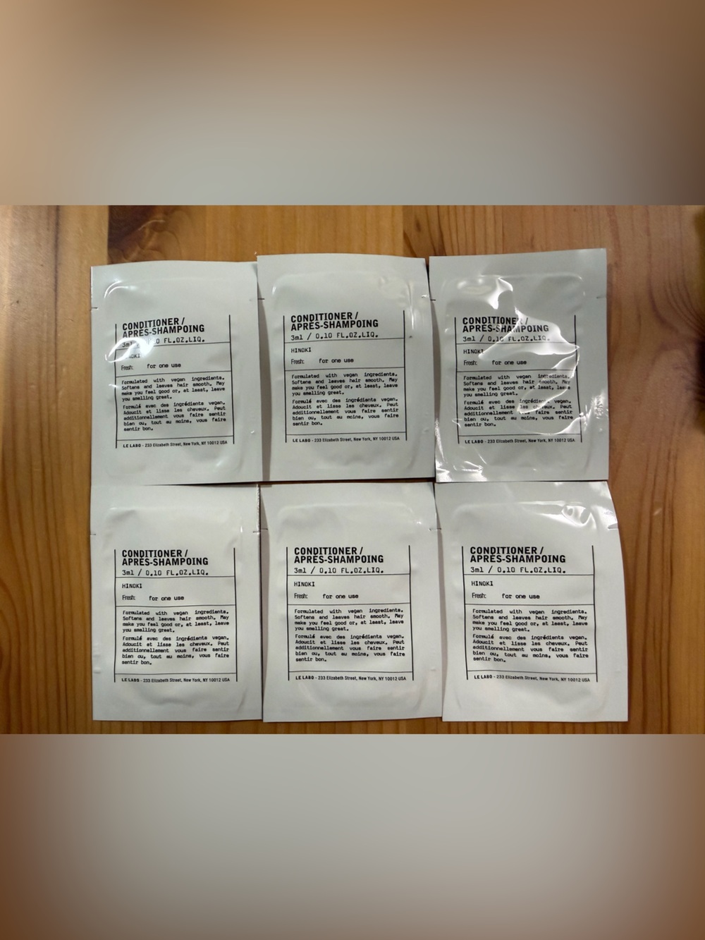 Le Labo Conditioner - HINOKI 3ml*6